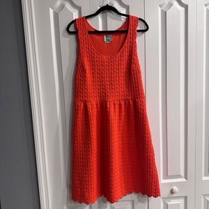 Anthropology/ Maeve orange/pinkish dress, like new